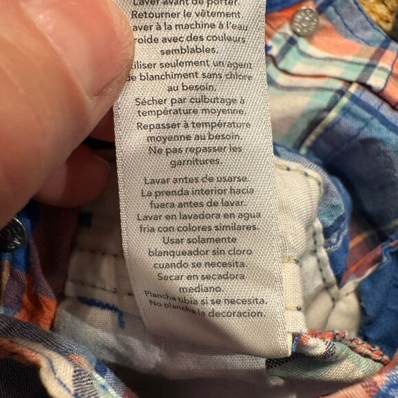 OshKosh B'Gosh Infant Size 3 Months Plaid Overalls - Picture 5 of 5